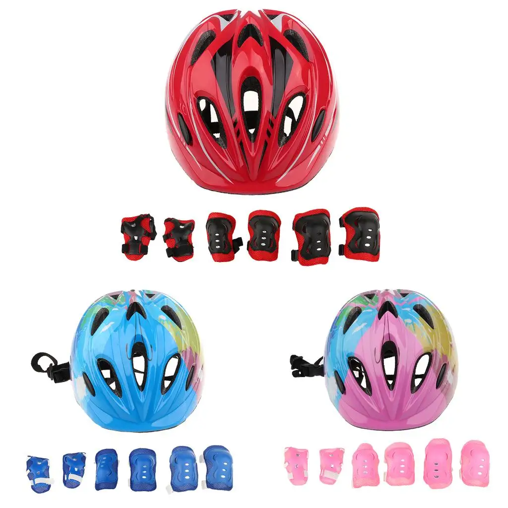 7 Pieces Kids Protective Gear Set for Scooter Cycling Roller Skating Skateboard