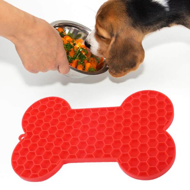 Silicone Dog Feeding Lick Mat Pet Dog Feeder Bowl For Bath Distraction Easy  Grooming Dog Bath Buddy Slow Food Sucker Lick Pad - Dog Feeders - AliExpress