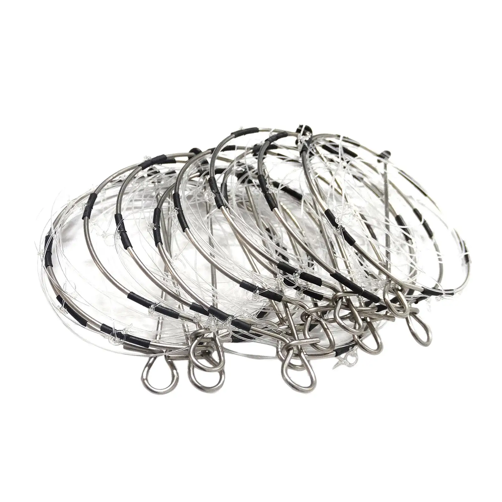 10 Pieces Crab Cast Trap Six Movable Buckles Repeated Use Cast Dip Cage Catch Crabs Tool for Crab Prawn Crawfish shrimp Crawdad