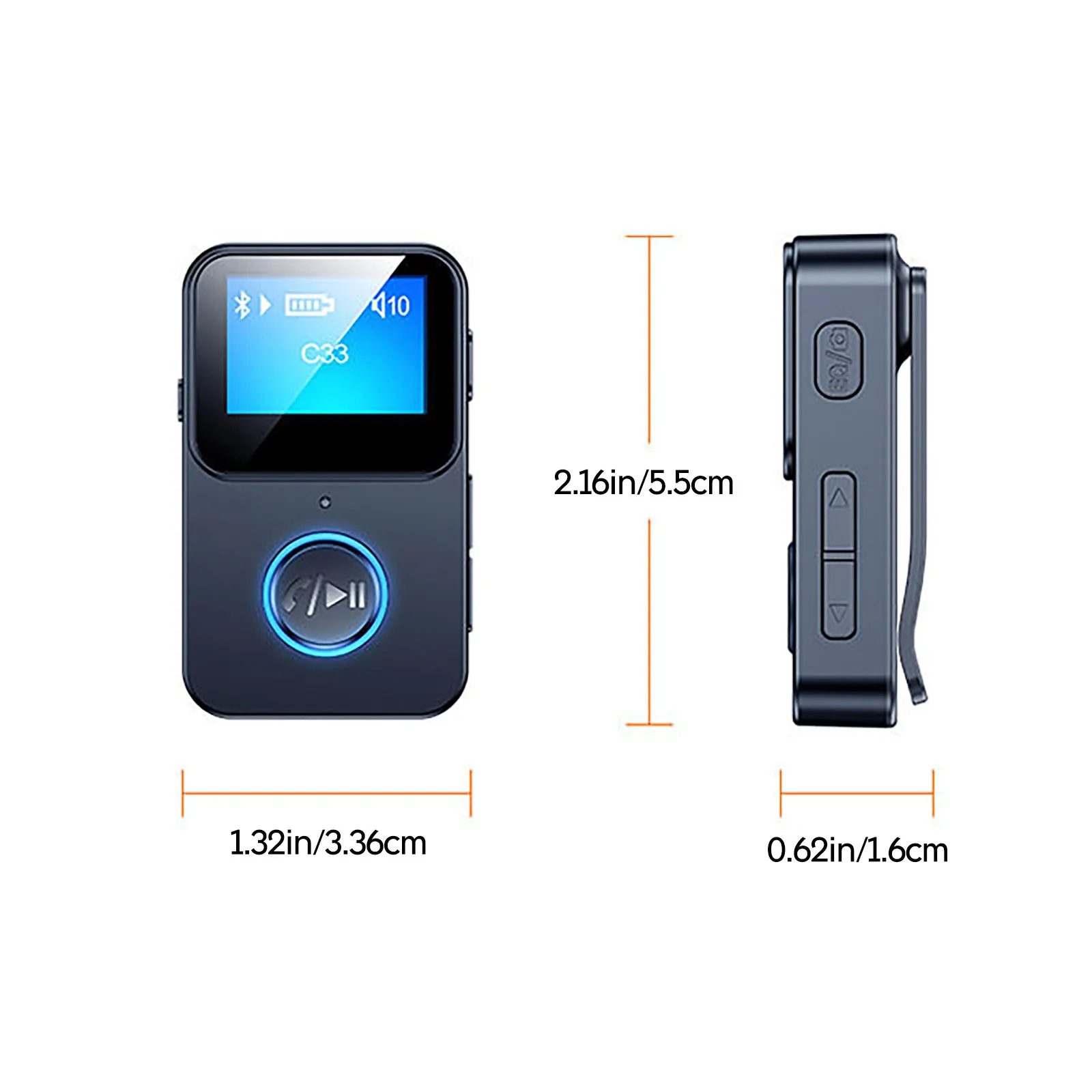 Mp3 Player Bluetooth 5.0 Audio Receiver Adapter Remote Control Camera Support Tf Card Built-in Microphone 3.5mm Plug Mp3 Player