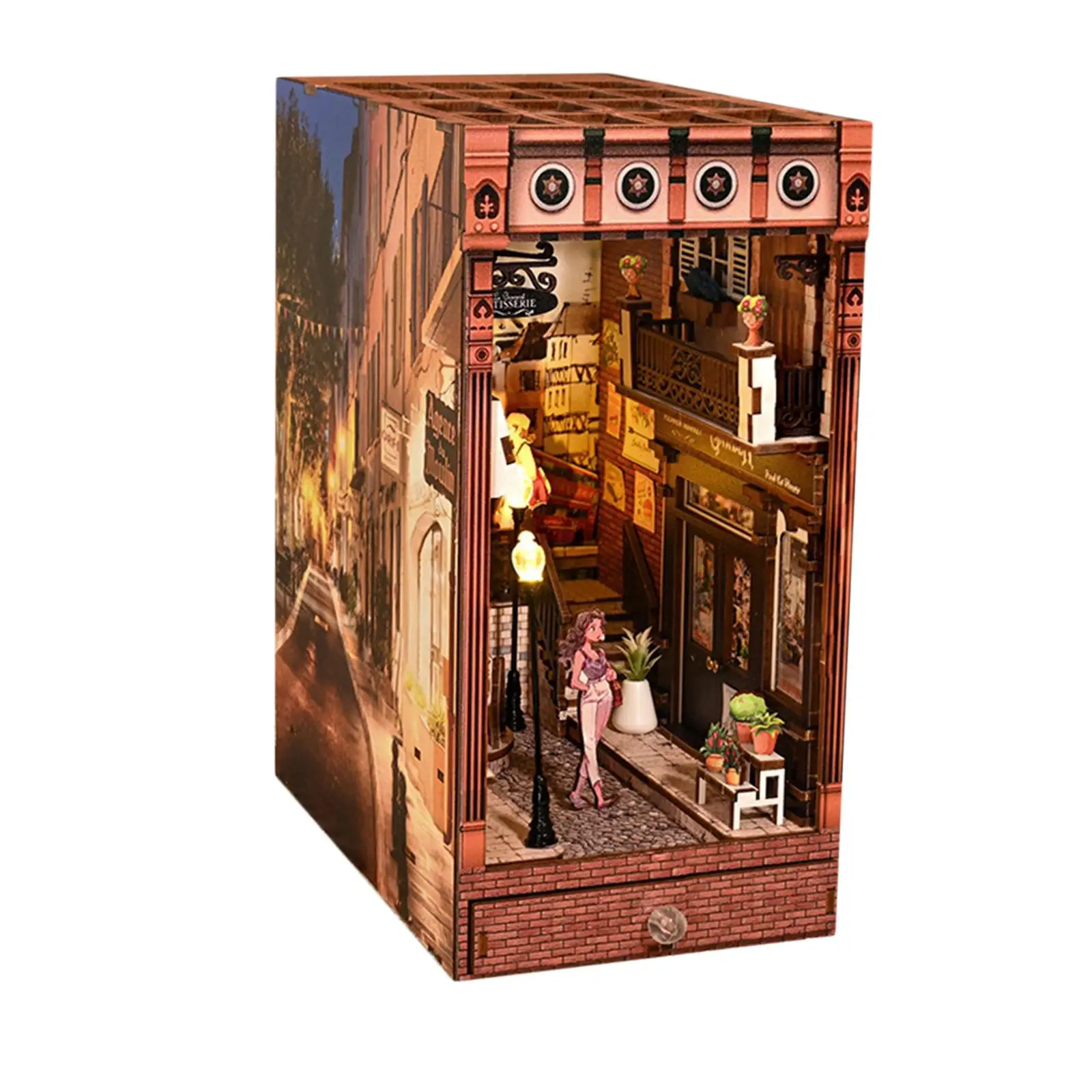 DIY Booknook Kits Decorative Hobby 3D Wooden Puzzle for Girls Teens Children
