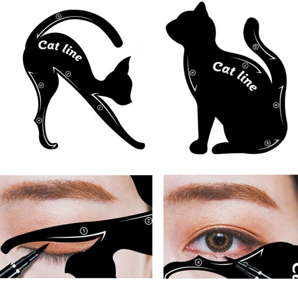 Best of New Beautiful Big Eye Makeup Tool, Black Liquid Eyeliner & Cat Eye Liner Stencil, Eye Arrow Drawing Stencil, Makeup Tools Reviews & Tips - Image 4