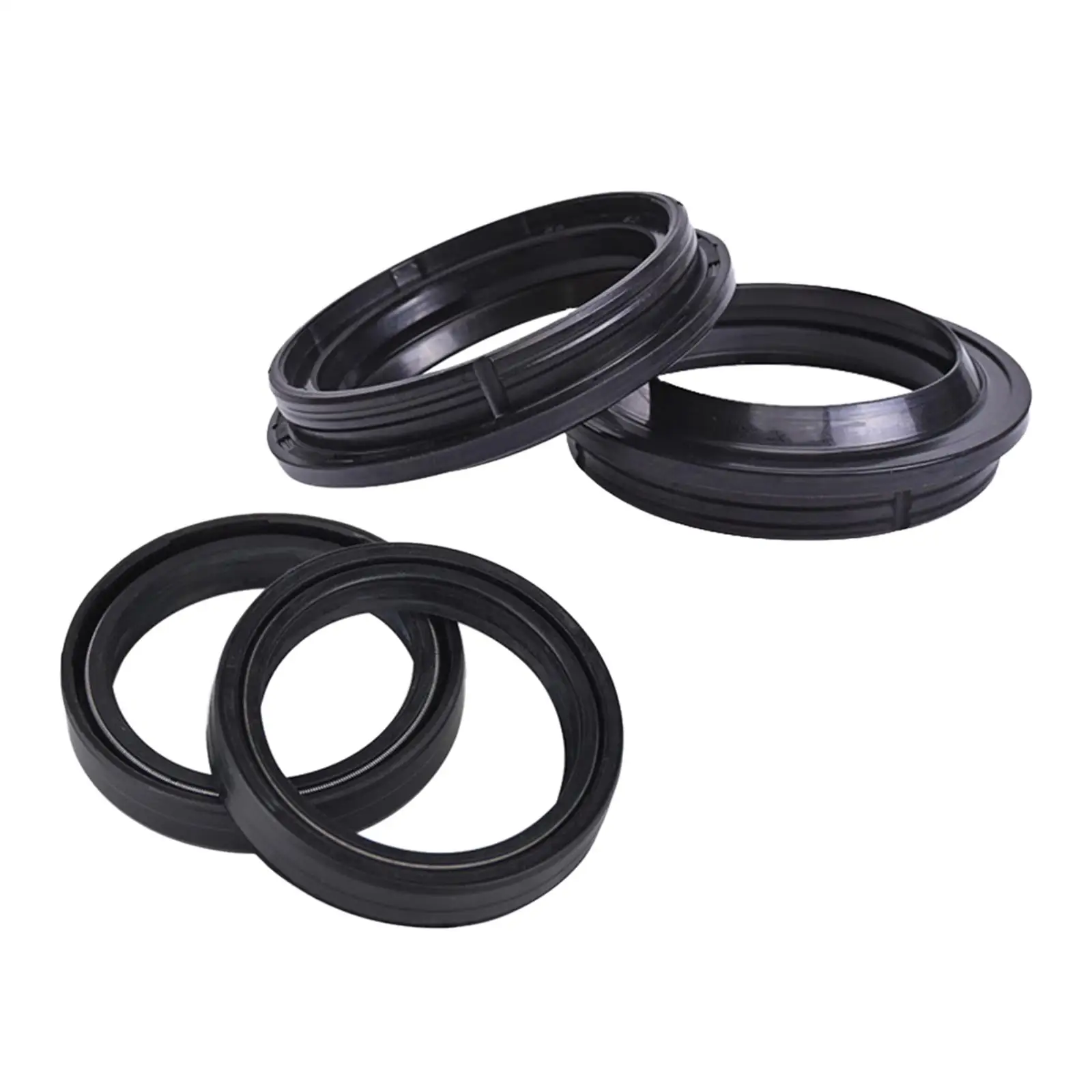 Front Fork Oil Seal and Dust Seal Kit Replace Parts 50x63x11mm Rubber Black for Tnt600GT Tnt600 EN125 EN250F MX300