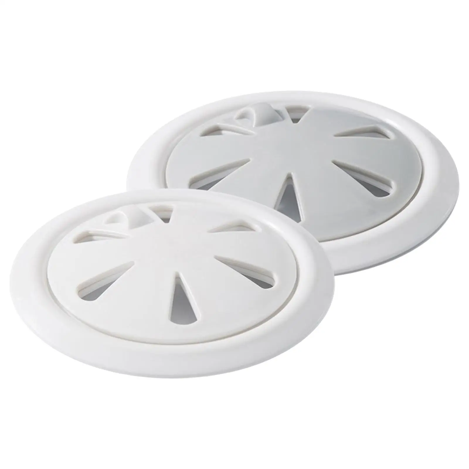 Shower Drain Catcher Round Easy Suction Cup PP Flat Strainer Filter Stopper for Sink Bathtub