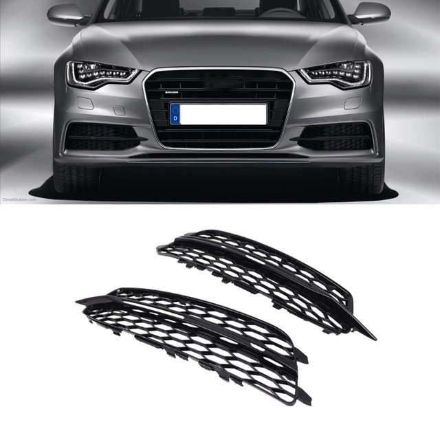 アウディ A4 B8 2009-2011 車のフロントバンパーライトグリルで 