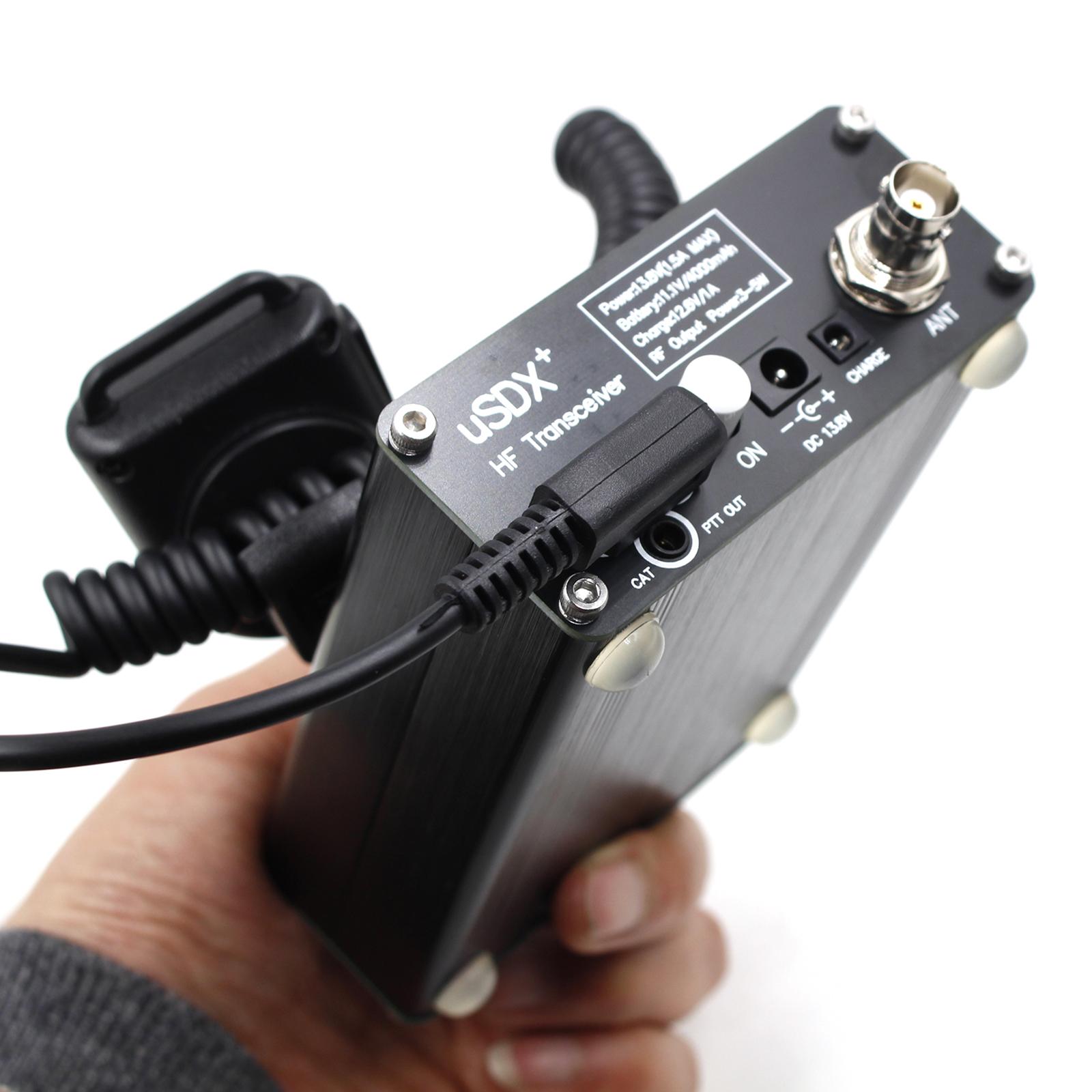 1 Set Usdx+Plus V2 All Mode SDR Ssb Qrp Portable FM AM 8 Band 10/15/17/20/30/40/60/80M Durable Recorder HF CW Transceiver
