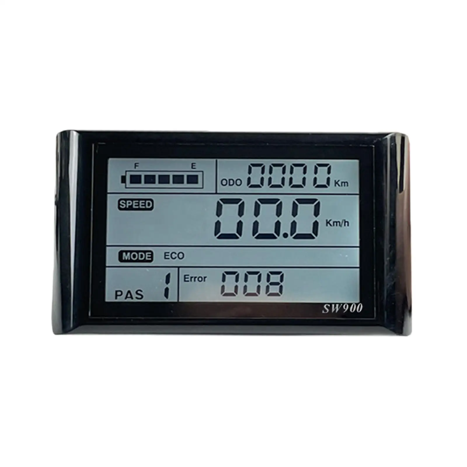 Electric Bike LCD Display Meter 5 Pin with Waterproof Plug Accessories Modification Speedometer Easy to Install for Camping