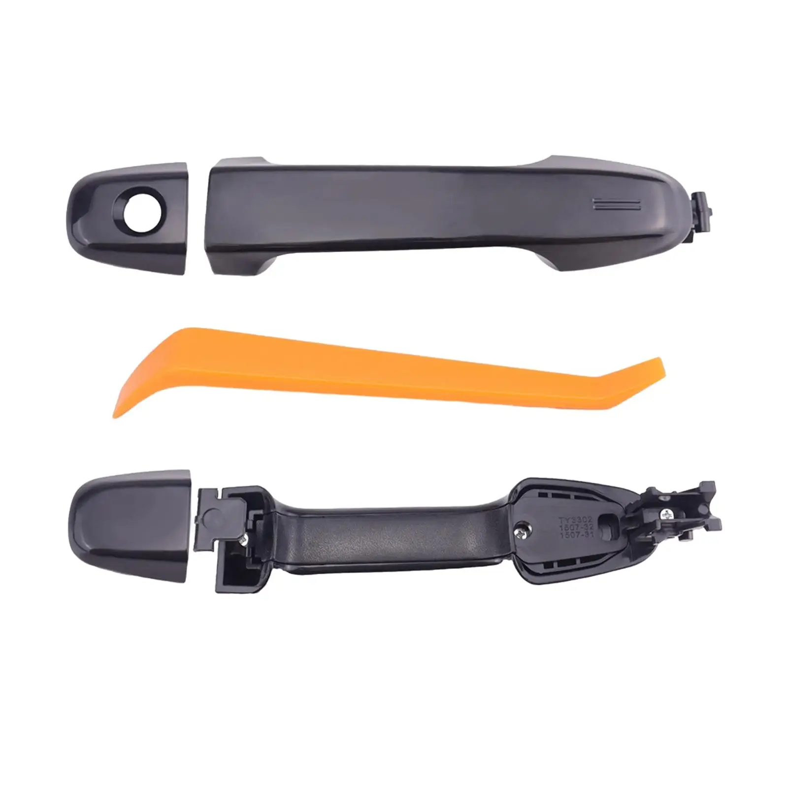 2Pcs Front Outside Exterior Door Handle Car Accessories Exterior Front Side and Passenger Door Handle for Camry 2012-2017