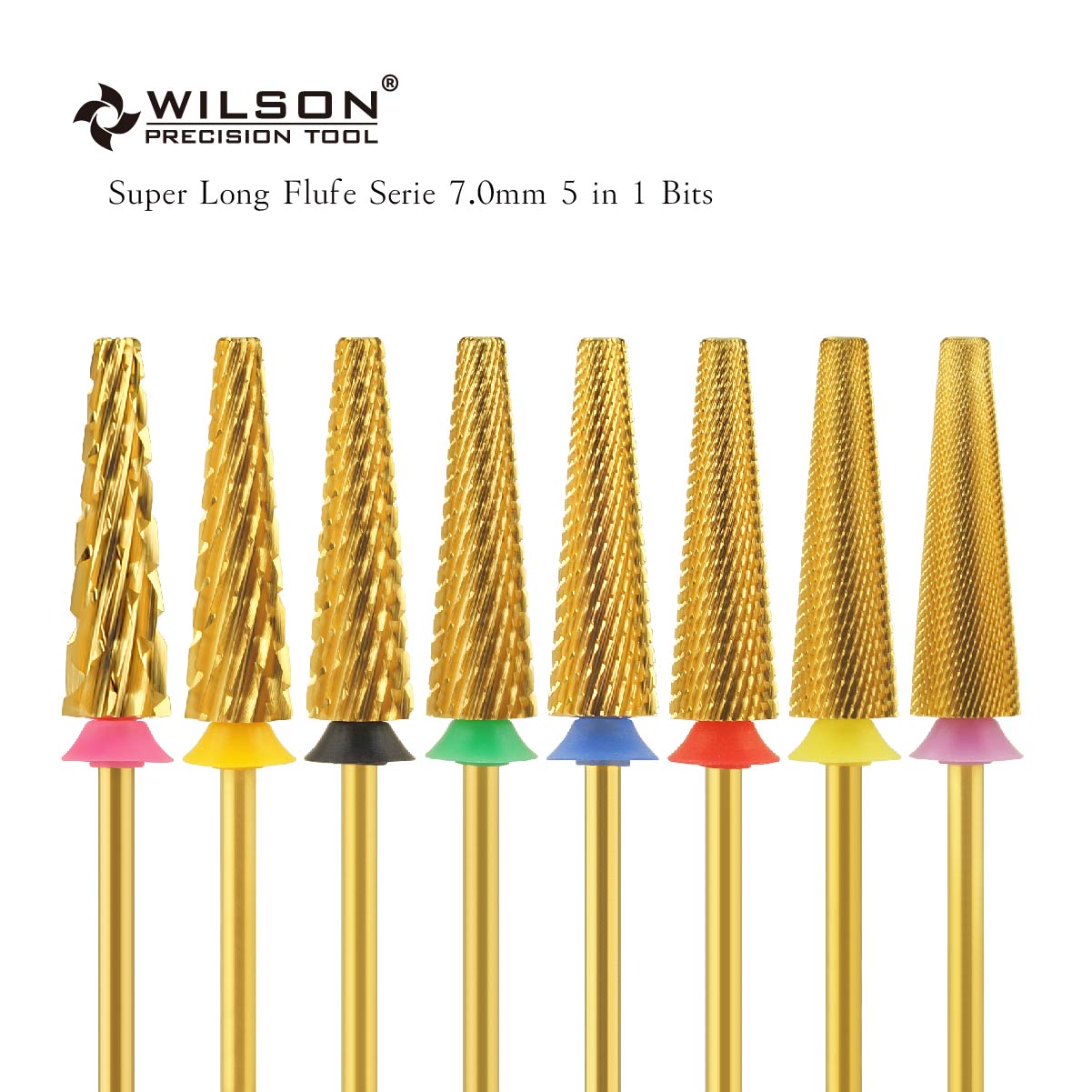 Best of WILSON 7.0mm 5 In 1 Bits Cross Cut Super Long Flute Serie Nail Drill Bits New Coming 5 In 1Efficient And Stable Drill Bit Nail Reviews & Tips