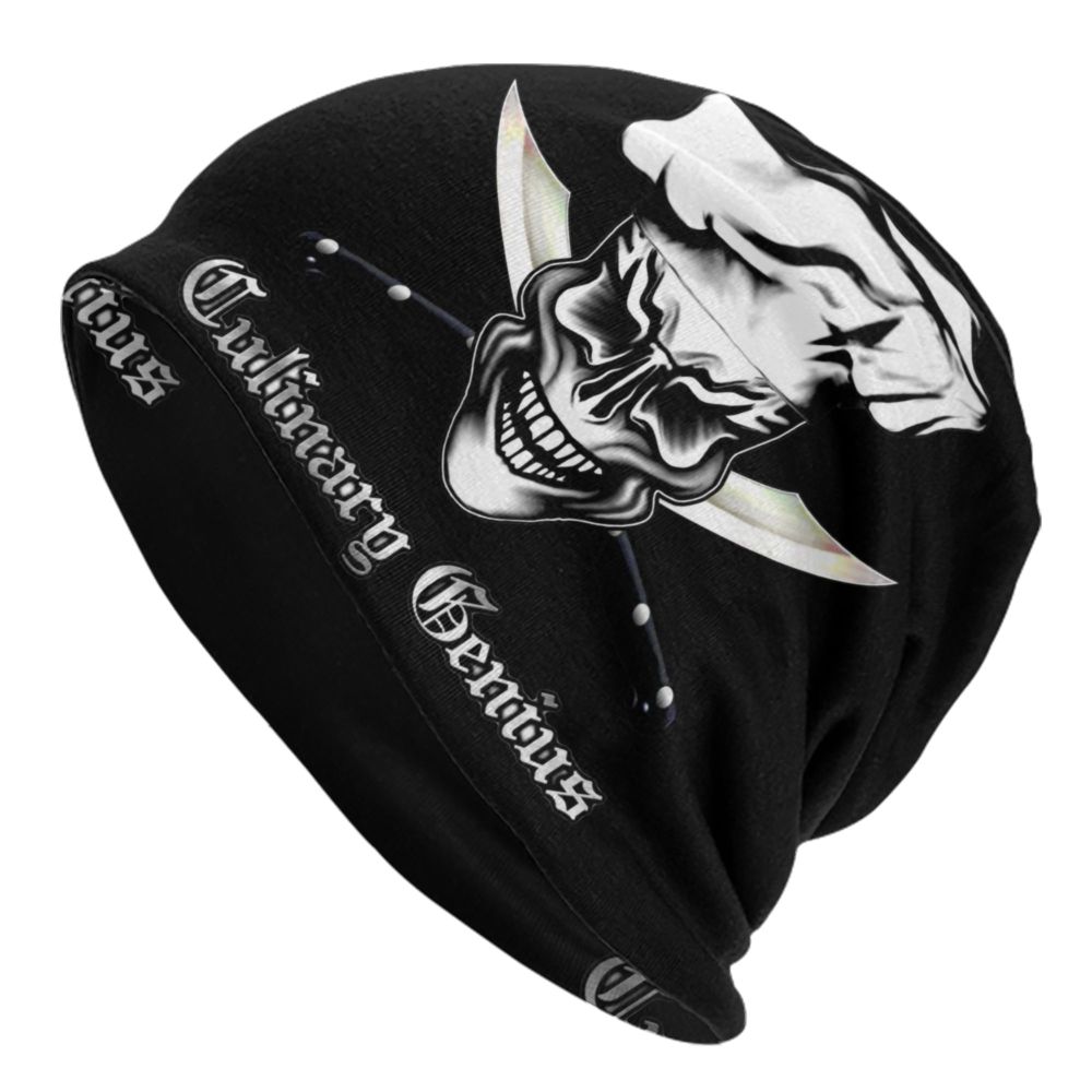 Benutzerdefinierte lustige Kochen Schädel Messer Chef Motorhaube Hut Stricken Hüte Männer Frauen Mode Unisex Erwachsene Winter warme Mützen Kappe – Detail 19
