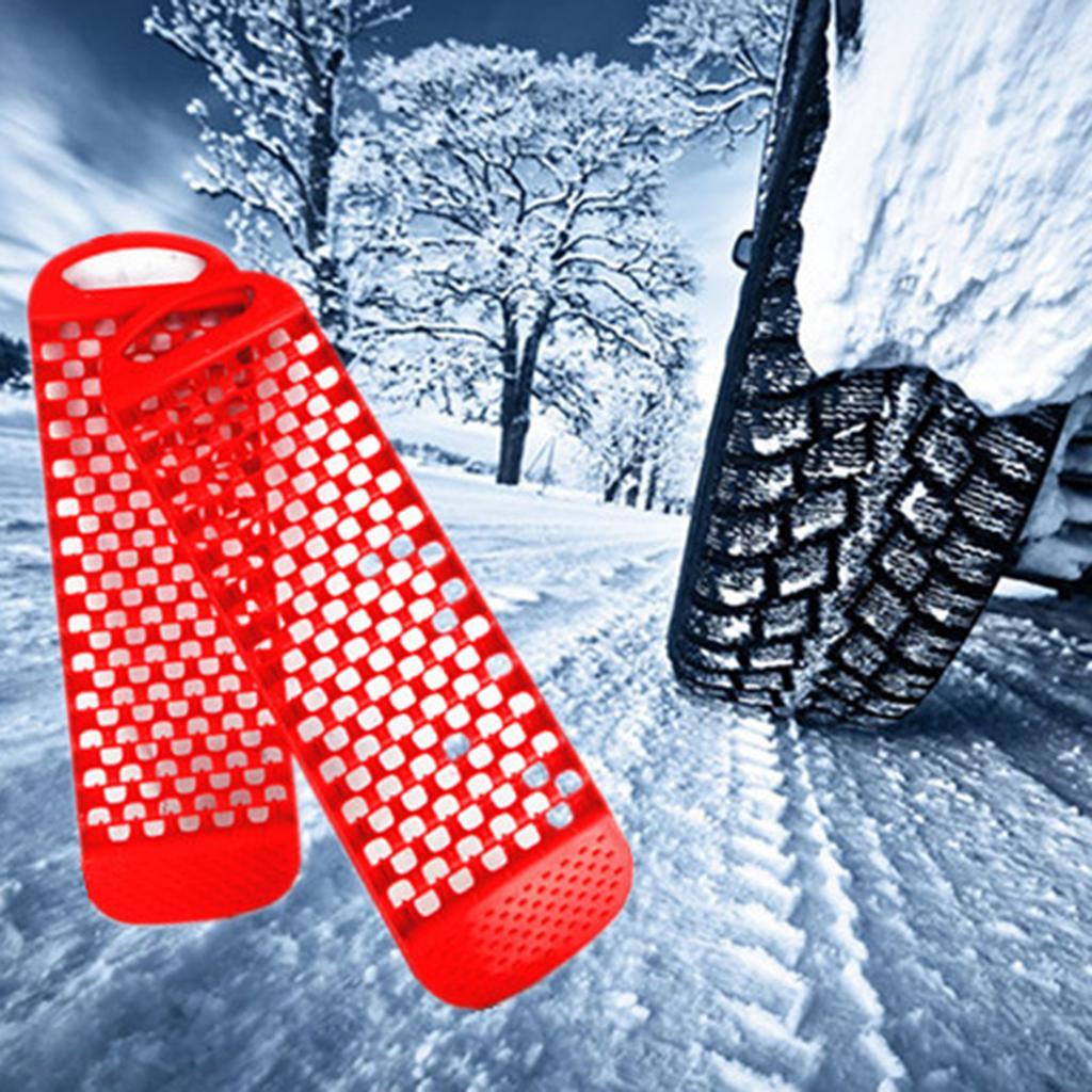 2pcs Car Wheel Anti Skid Pad Plate Auto Traction Mat  Mud  Snow