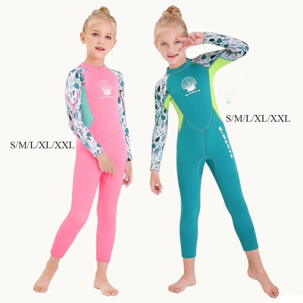 2.  Full Body Wetsuit Long Sleeves Zippered Swimsuit Bathing Suit Surfing Snorkeling Diving Suits Swimming Costume