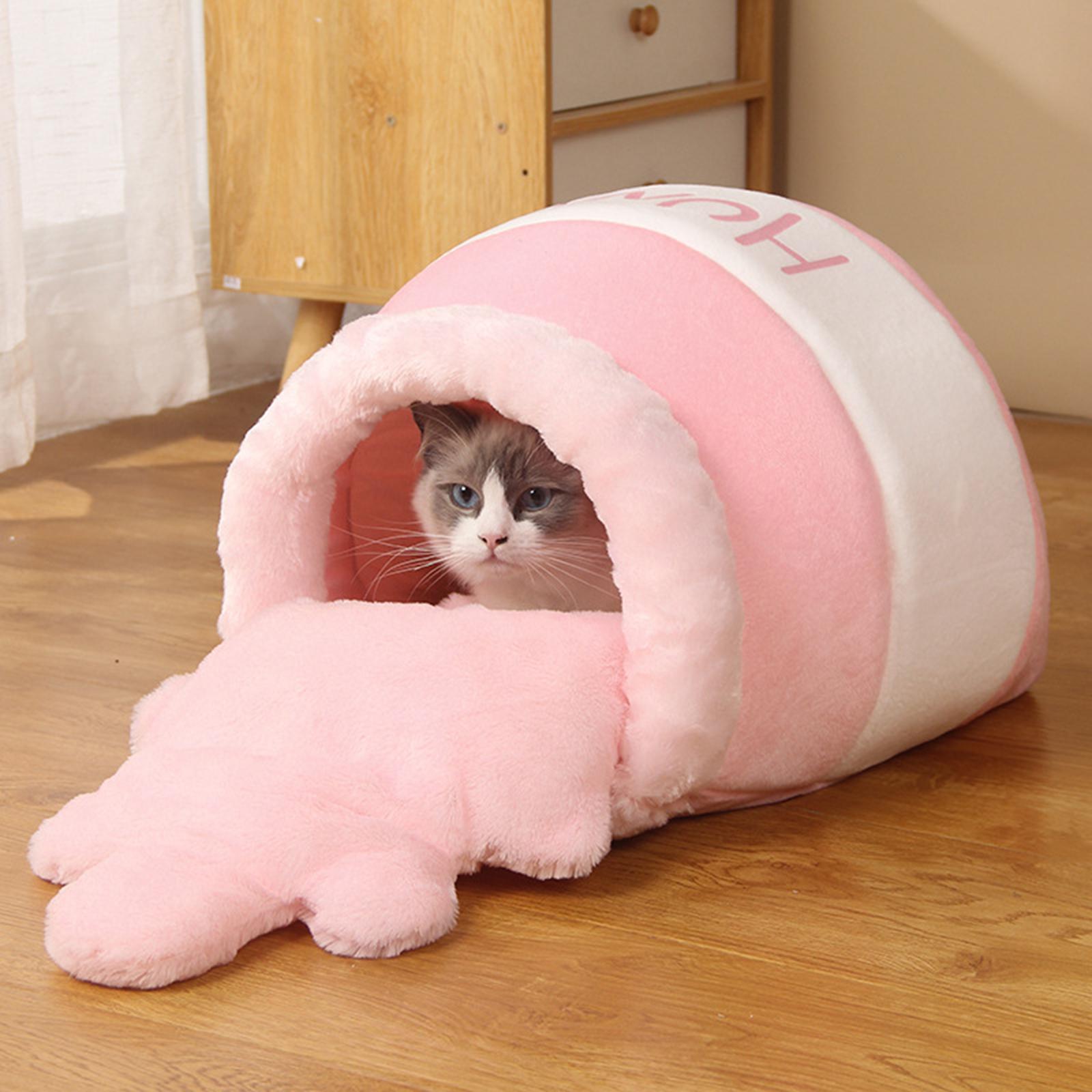 Title 3, Honey Pot Pet Cat Bed Canil Quente Soft Sleep B...