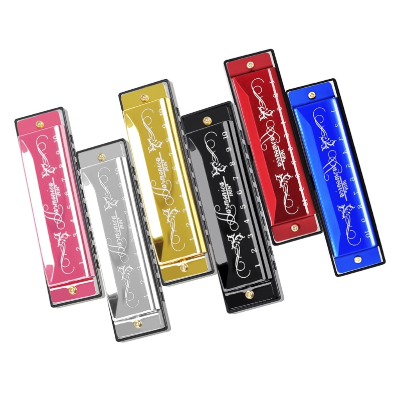 Description Picture 2 of item10Hole 20Tones Harmonica Blues Harps Mouth Organ Easy-playing Musical Instrument