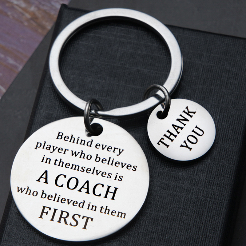 Trainer Schlüsselring Coach Geschenke Team Geschenk Coach Wertschätzung Danke Geschenk für Fußball Coach Ende der Saison Coach Team Mom geschenk – Detail 3