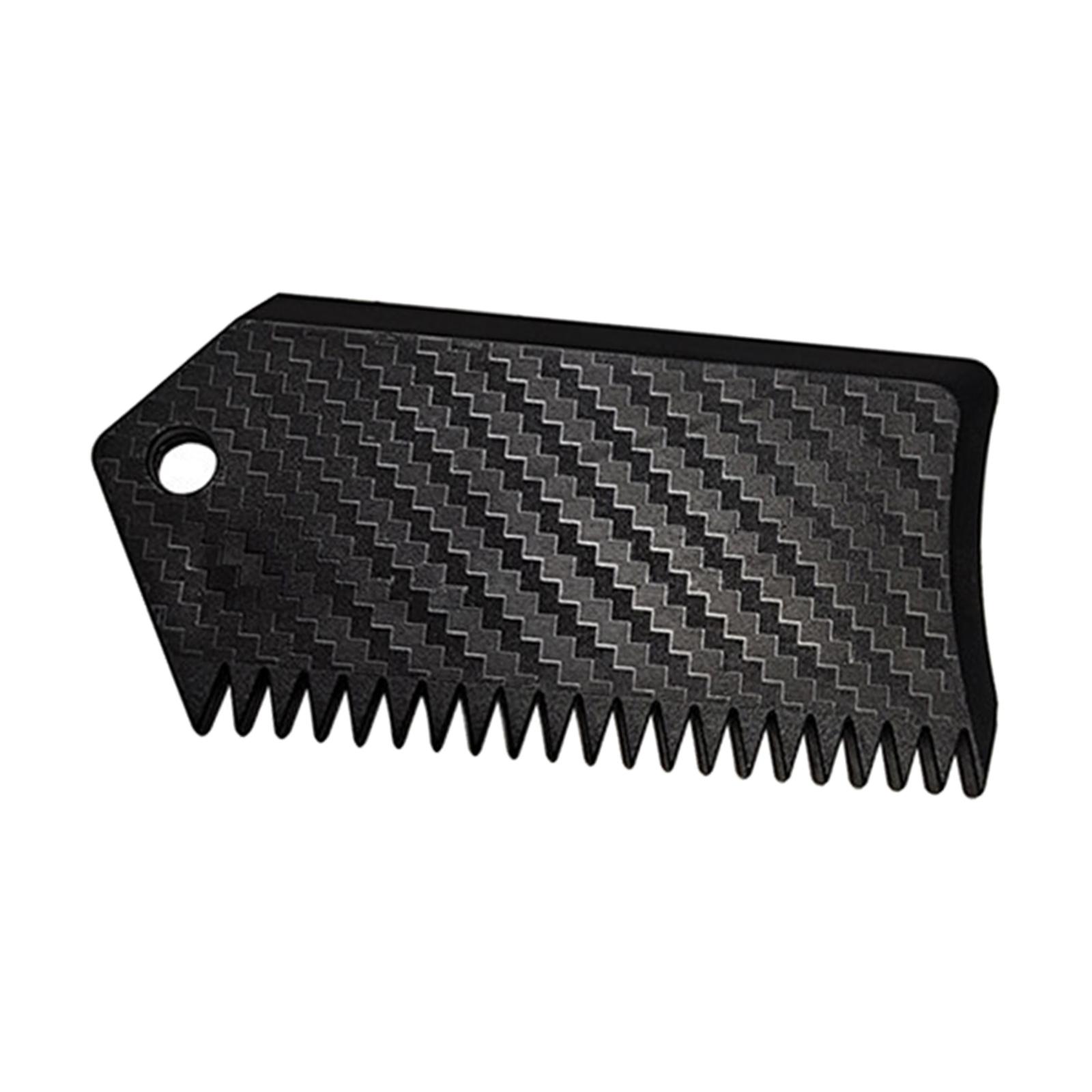 Surfboard Wax Comb with Keychain Hole Portable Surf Board Wax Scraper Cleaning
