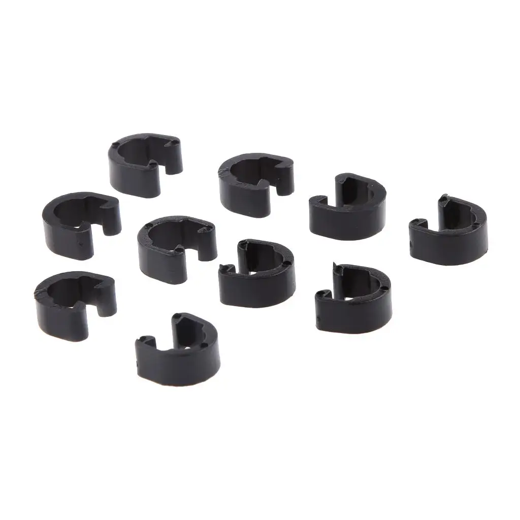10Pcs Plastic Hydraulic Housing C-Clips Mountain Cycling Brake Gear Cable Hose