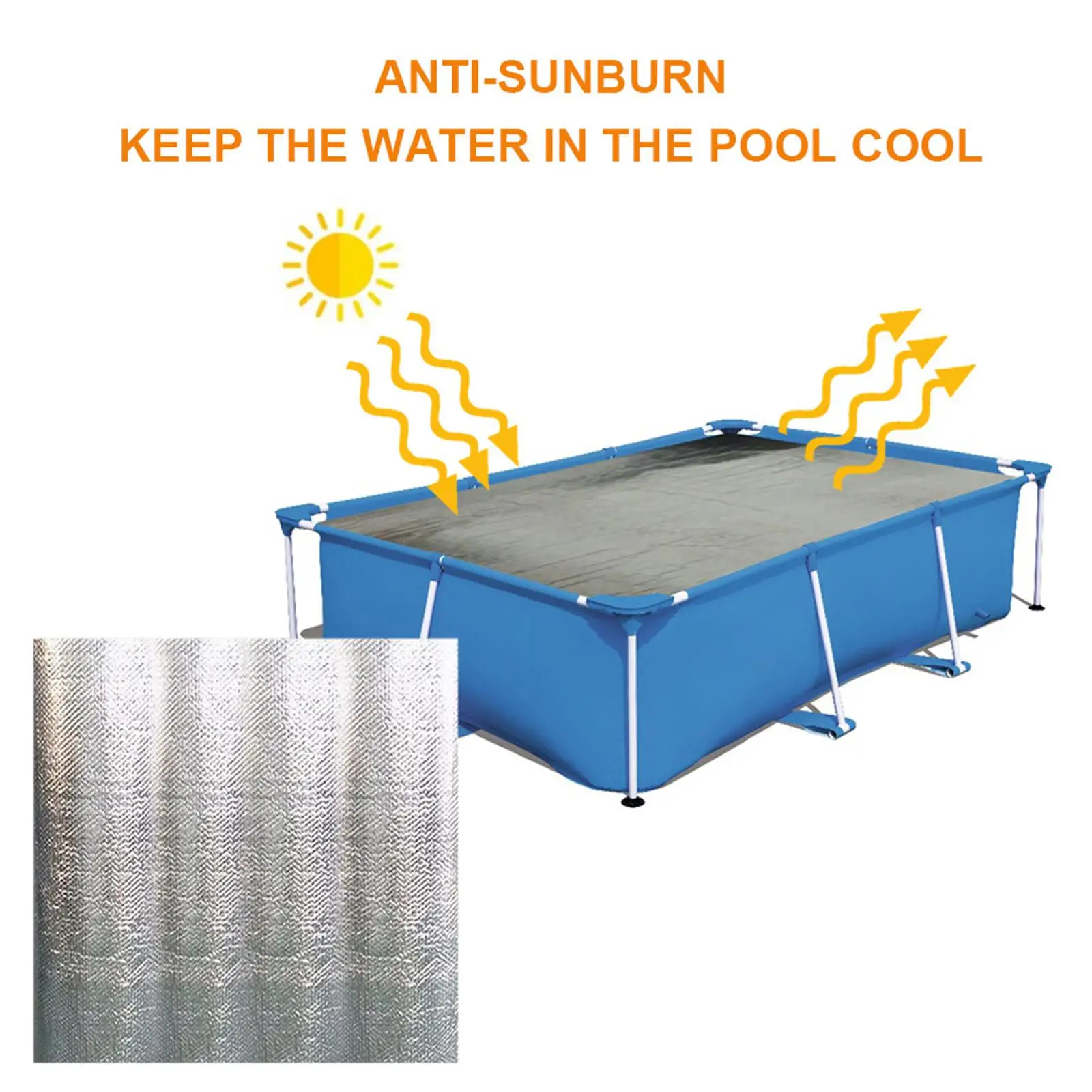 Swimming Pool Heat Preservation Cover Heat Insulation Swim Pool Cover Thermal Insulation Pool Film Dustproof