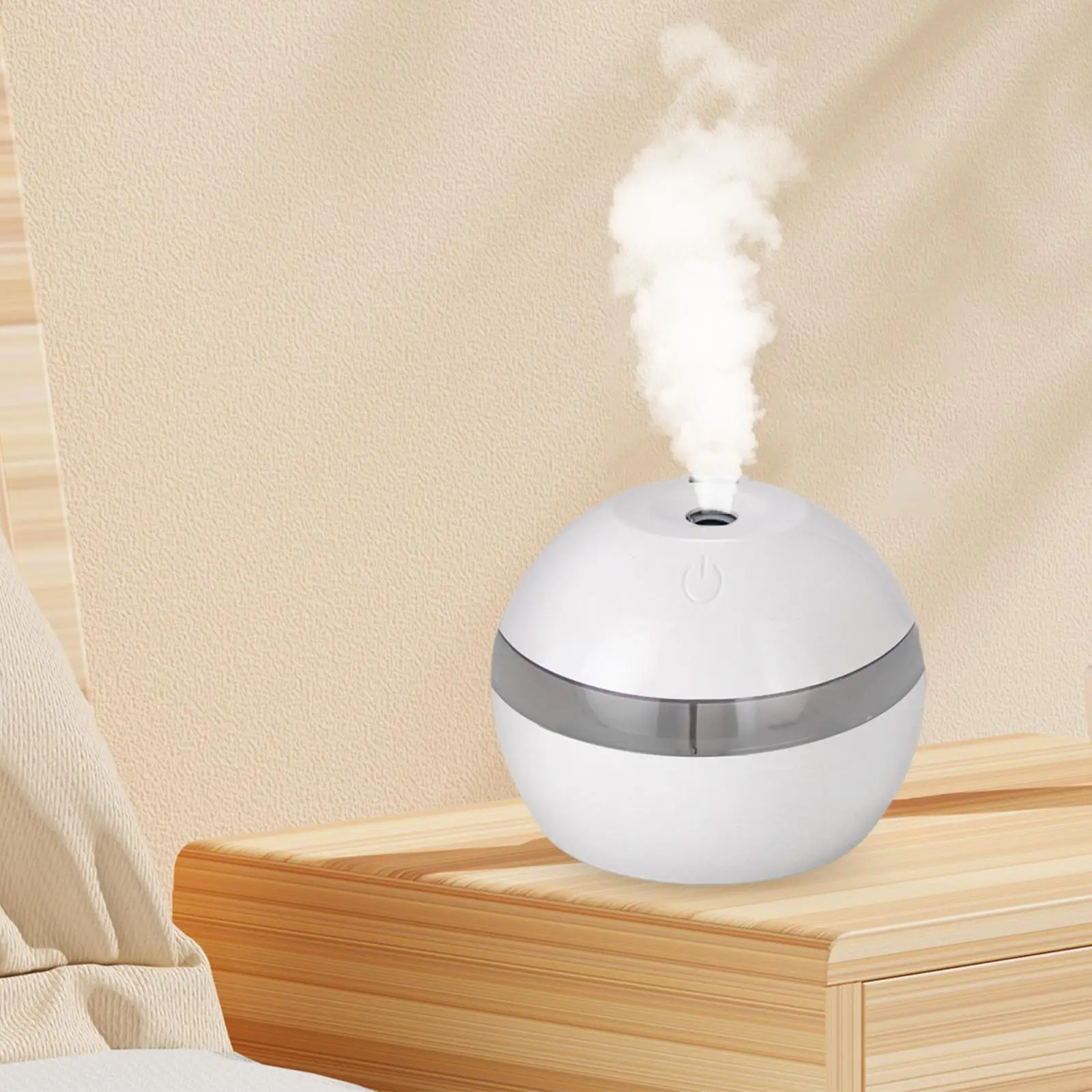 Household Humidifier Mini Night Light with  Globular Creative Tabletop Portable Air Conditioner USB Powered for Bedroom 