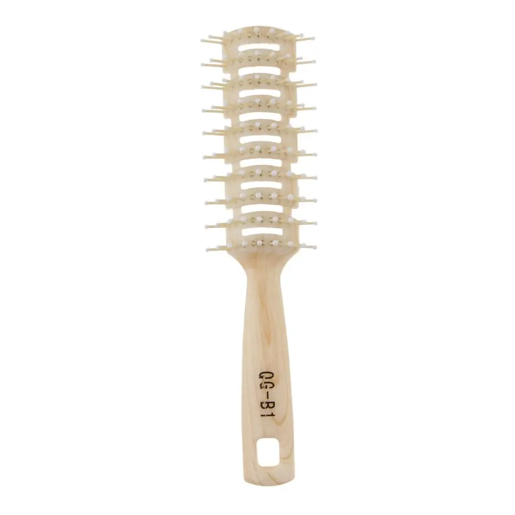 Resin Anti-static Long Curling Hair Comb Roller Brush Massage Hairbrush