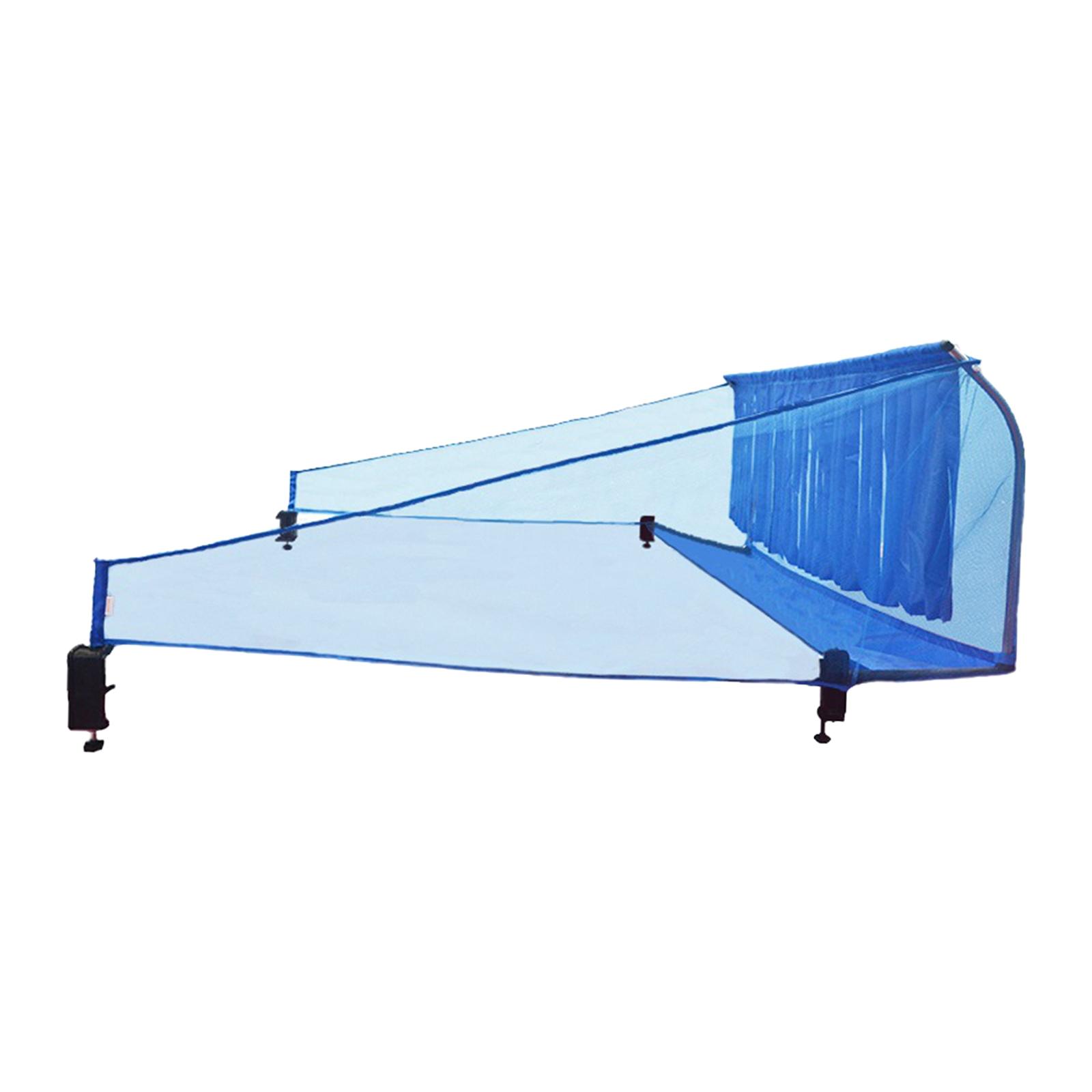 Table Tennis Ball Net Collector with Stainless Steel Frames Lightweight Ball Recycle Catcher Equipment Collection Net