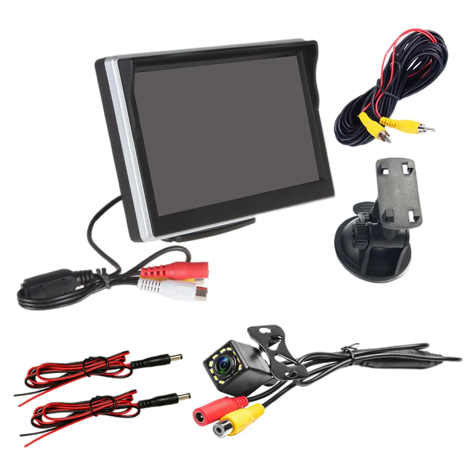 5-Inch 12 LED Car Monitor Camera Super Slim Rear View Camera System Fit for Camper