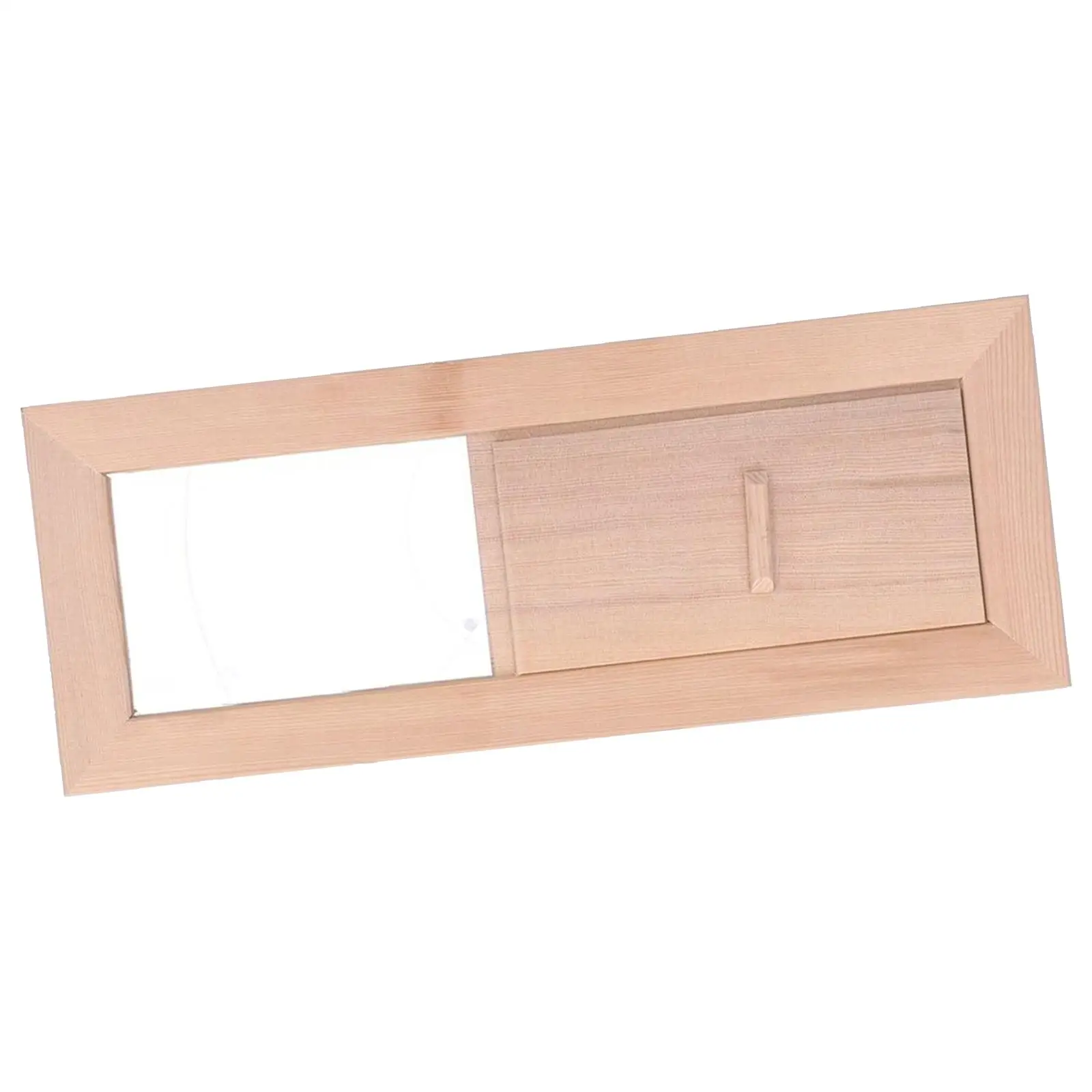 Air Vent Grille Adjustable Sauna Room Wall Ventilation Wooden Rectangle Air Vent for Sauna Room Steam Room Accessories