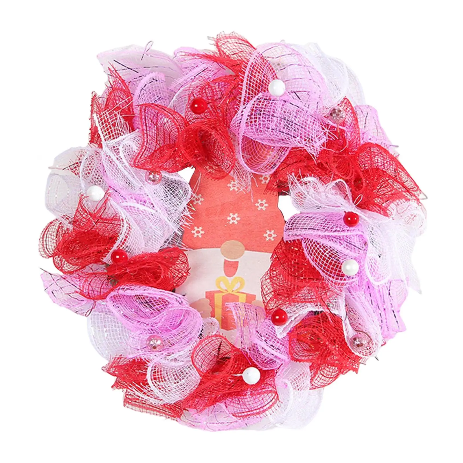 Valentine Round Garland, Front Door Hanging Ornament, Garland for Wedding, Indoor Bedroom Party Wall Decoration