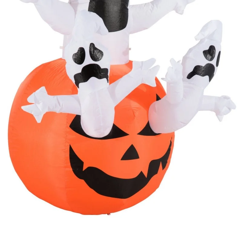 Halloween Ghost Inflatable Lights Decor White Phantom Pumpkin Ornaments with LED Room Lamps Outdoor Courtyard Haunted House Prop
