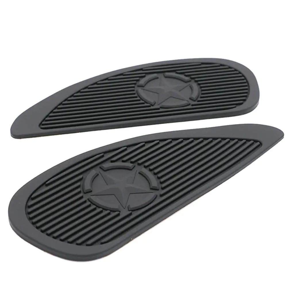 2Pcs Tank Traction Pad Side Gas Motorcycle Gas Tank Decal and Sticker