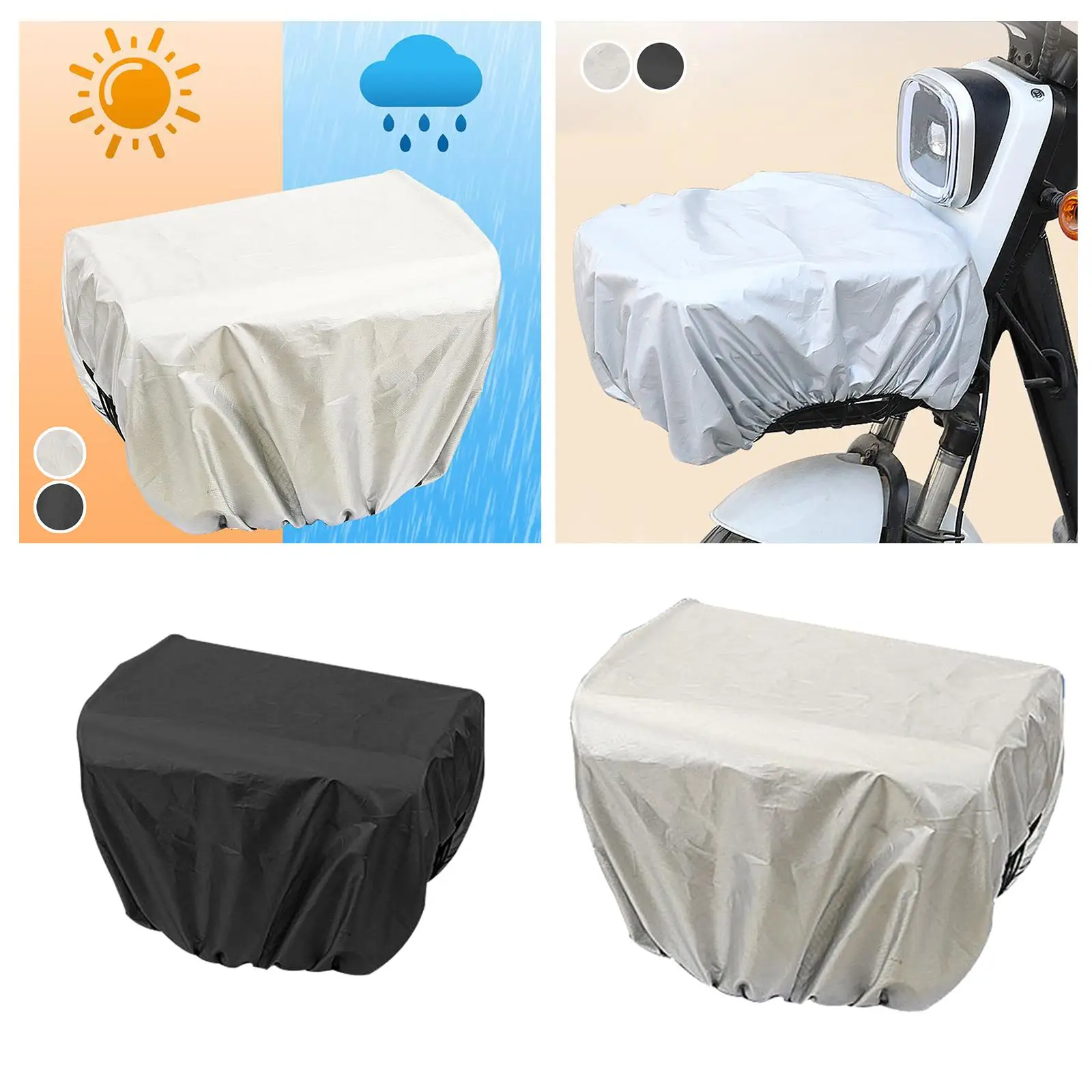 Bike Basket Cover Dustproof for Most Baskets Tricycles Motorcycles