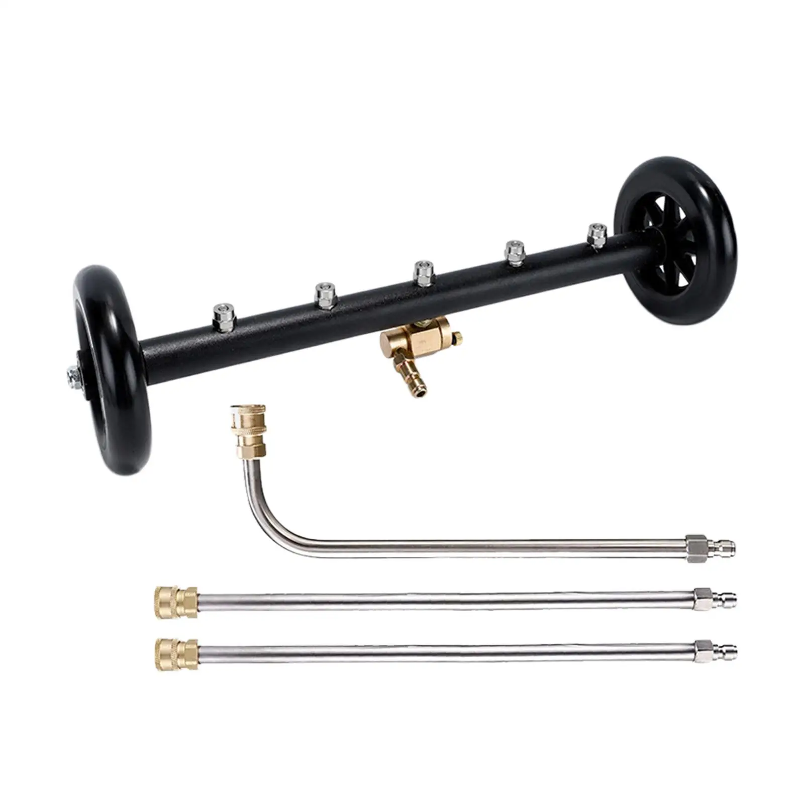 Pressure Washer Undercarriage Cleaner with 3 Pieces Extension  for Patios