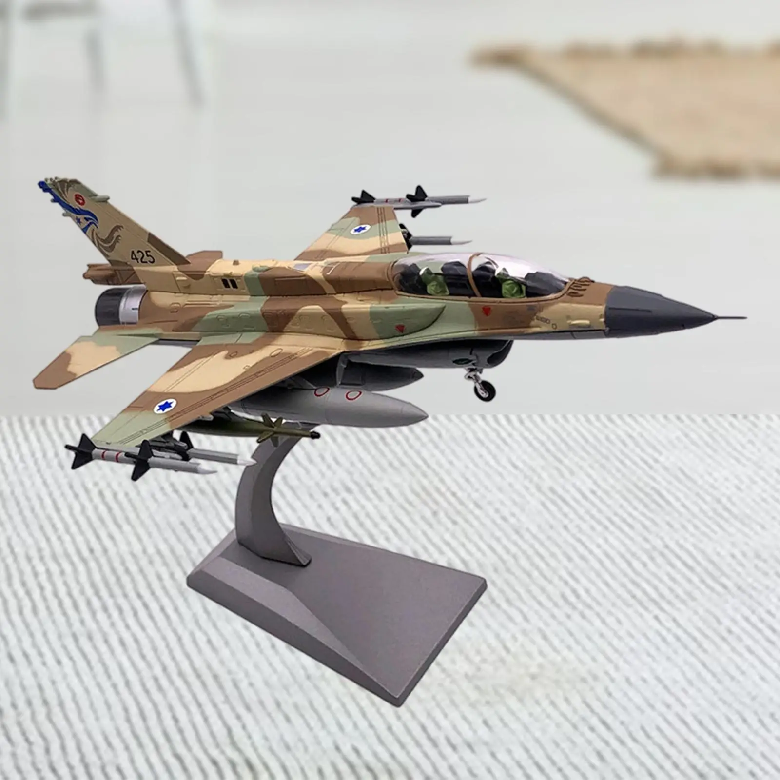 Homyl 1:72 Aircraft Model Israeli Air Force Airplane Educational for Kid