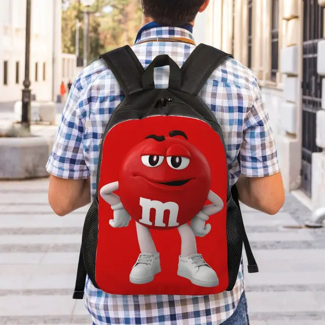 m&m's M&M Character Medium Plushgreen School Bag - School Bag