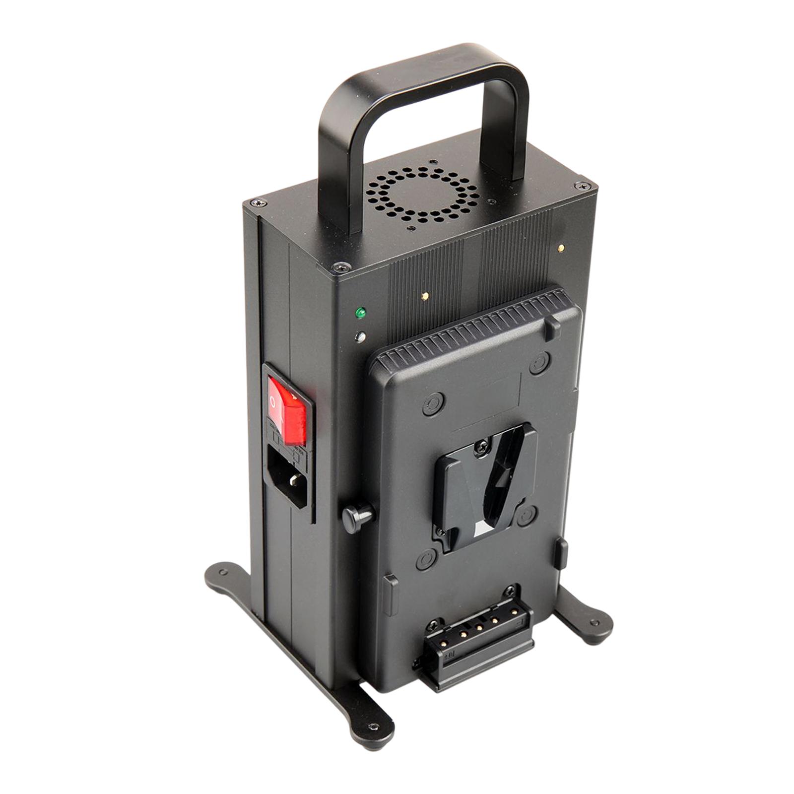 V Type Battery Charger with US Power Cord 16.8V Portable Dual Channel Power Supply for Camcorder Repl ement  cessory