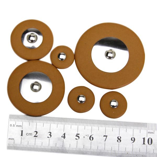 Set 28 Tampons Saxophone - Cuir Mouton - Multi Tailles 8-37mm - Pour Saxo Soprano