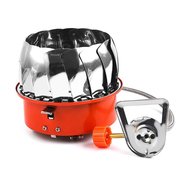 Lightweight Picnic Gas Stove Portable Camping Stove Stainless Steel Folding Gas Burners Windproof Stove Cooker Cookware