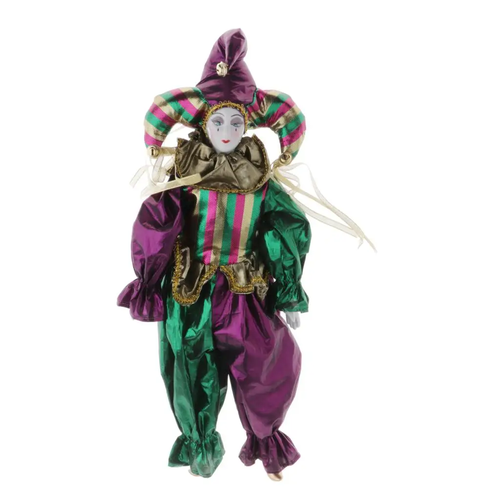 42cm Porcelain Clown Dolls - Clown Figurines and Statues - For Home Decoration Collection  Toys
