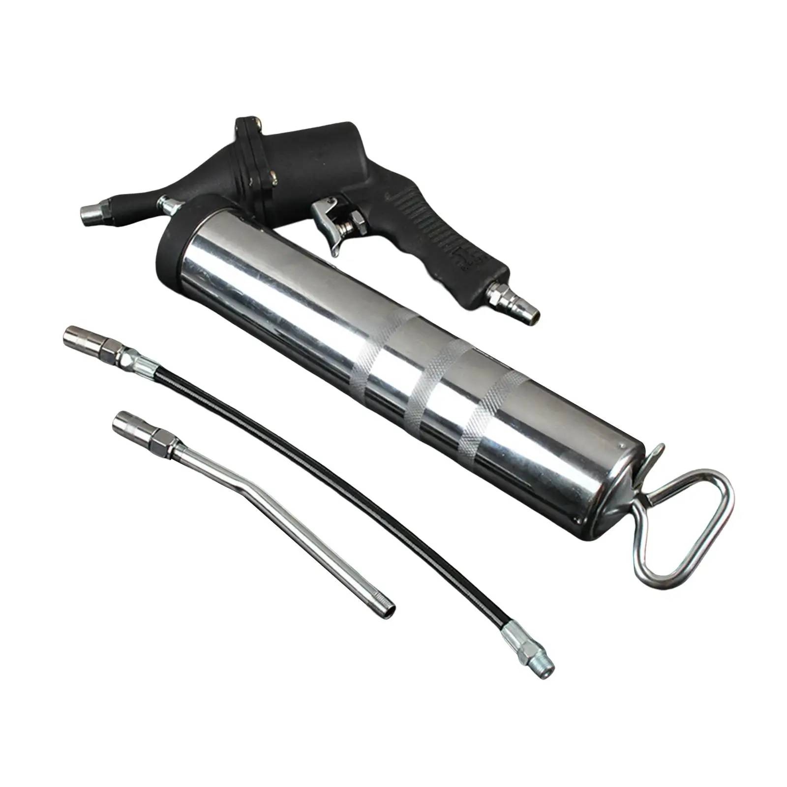Steel Air Pneumatic Grease Guns Lubrication Tools Hand Operated 400cc Flexible