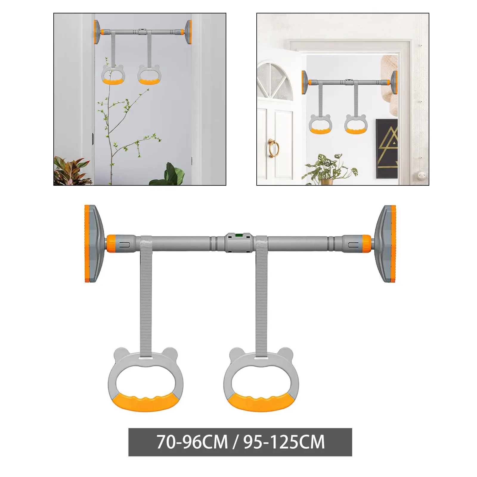 Door Horizontal Bar Telescopic Chin up Bar Wall Mount Adjustable Pull up Bar for Home Use