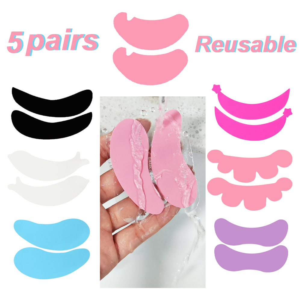 Best of 5 Pairs Reusable Eyelash Extension Pads Silicone Eye Patches Tools No Glue Lash Lift Pads Eye Patch For Eyelash Extension Reviews & Tips