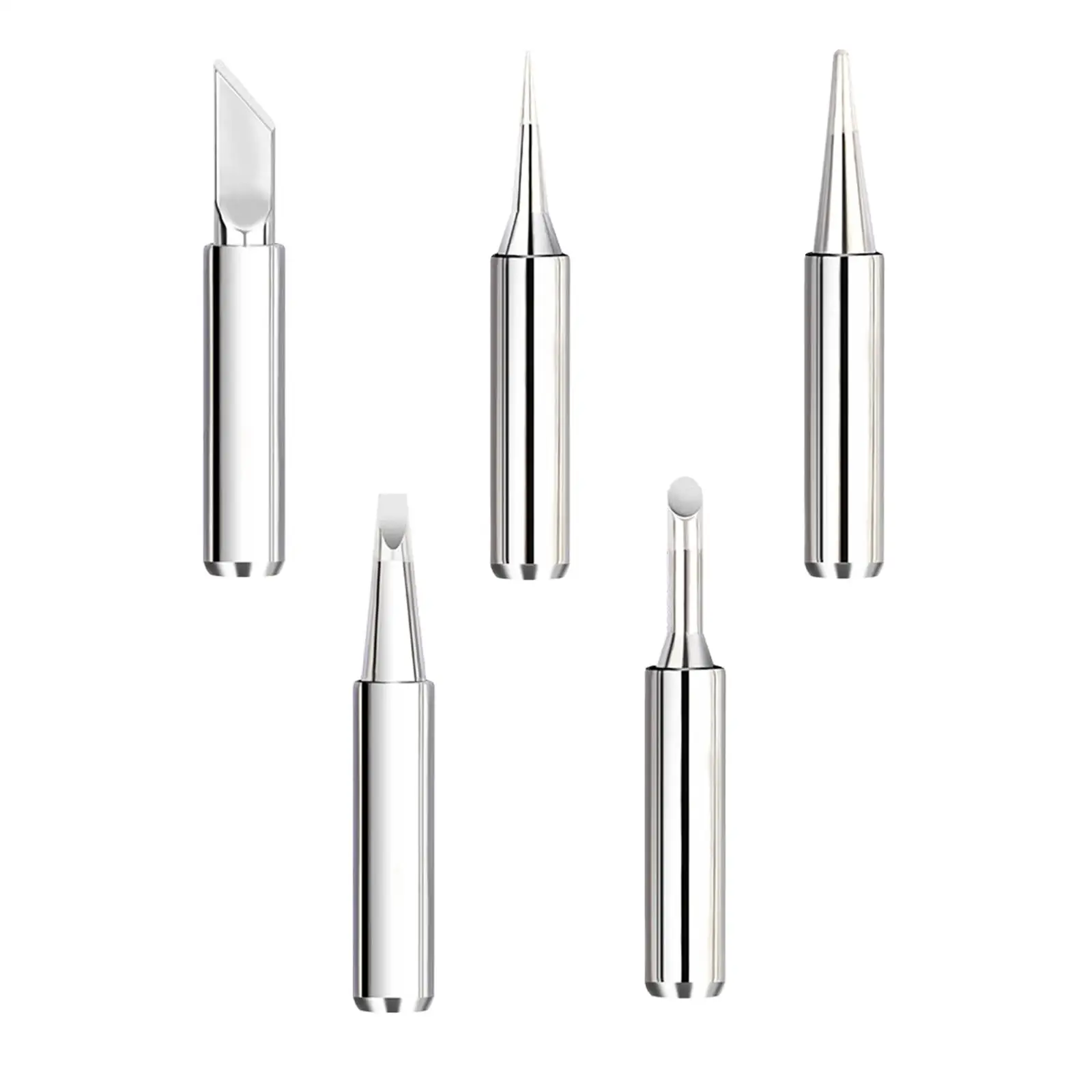 5x Copper Soldering Iron Tips Stable B K 2.4D 3C for Soldering Iron Soldering Station Accessories Replace Replacement