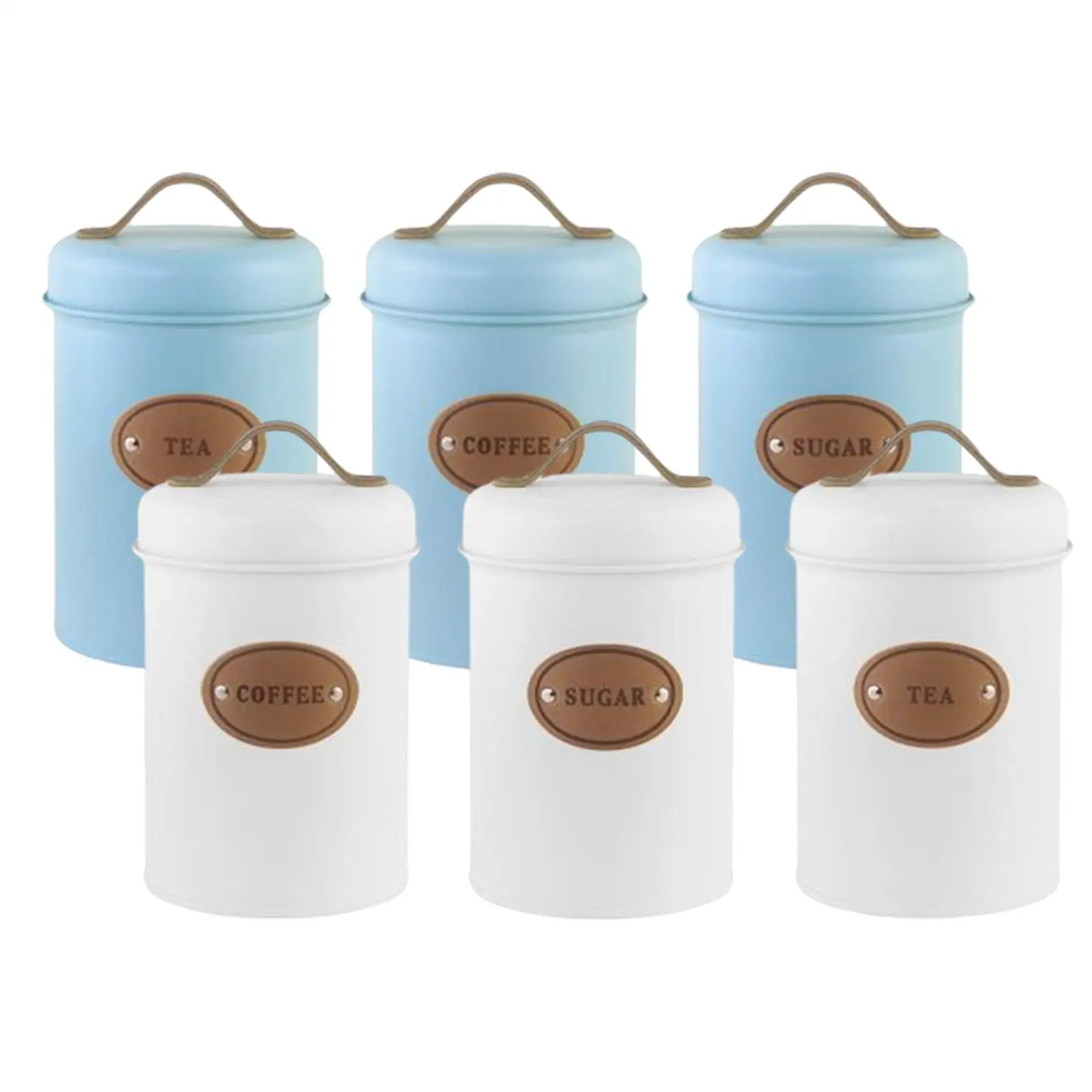 Storage Canisters with Tight Sealing Sugar Coffee Tea Organization Durable Kitchen Canister Set for Kitchen Restaurant Bedroom