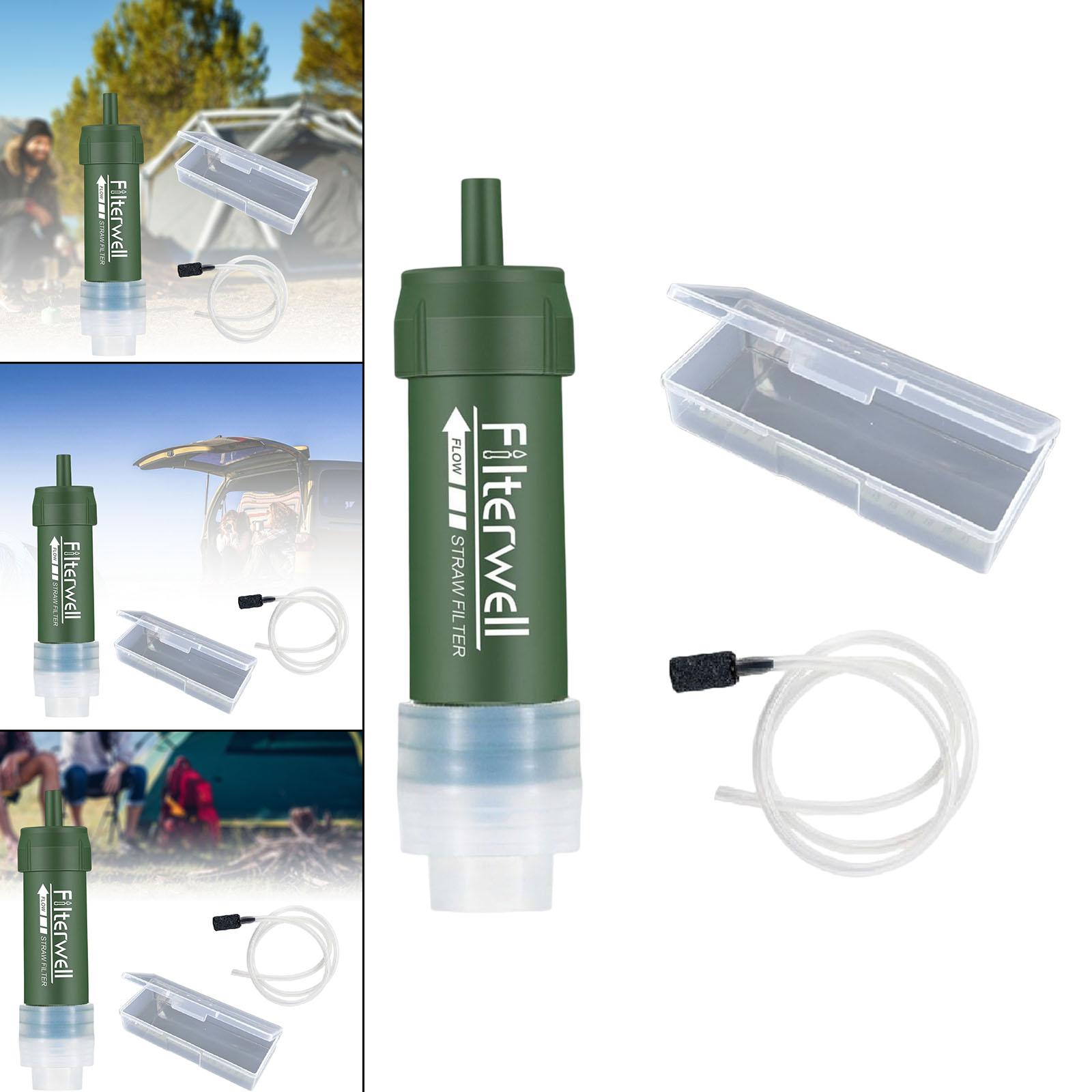 Water Filter Straw Camping Survival Purifier Drinking Travel Emergency Kits