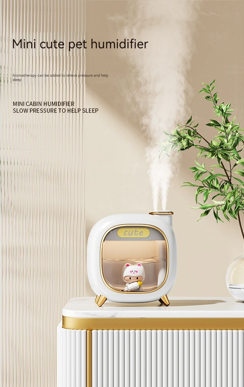 Title 2, New mini USB double spray moe wa humidifier hom...