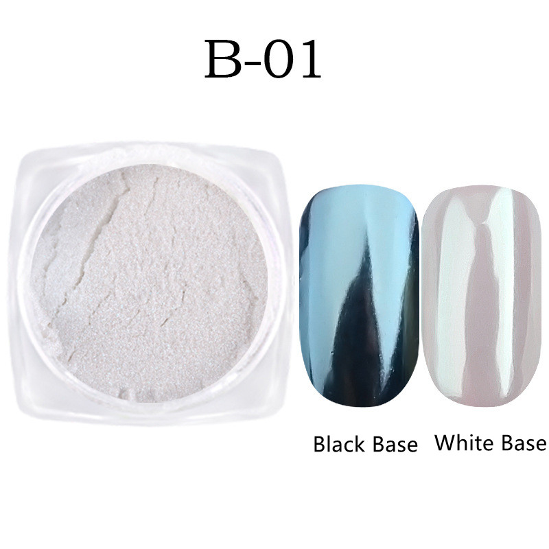 Best of 1g / Box Pearl Shell Chameleon Mirror Nail Powder Glitters Nail Art Chrome Pigment Dust Manicure Decoration Reviews & Tips - Image 5