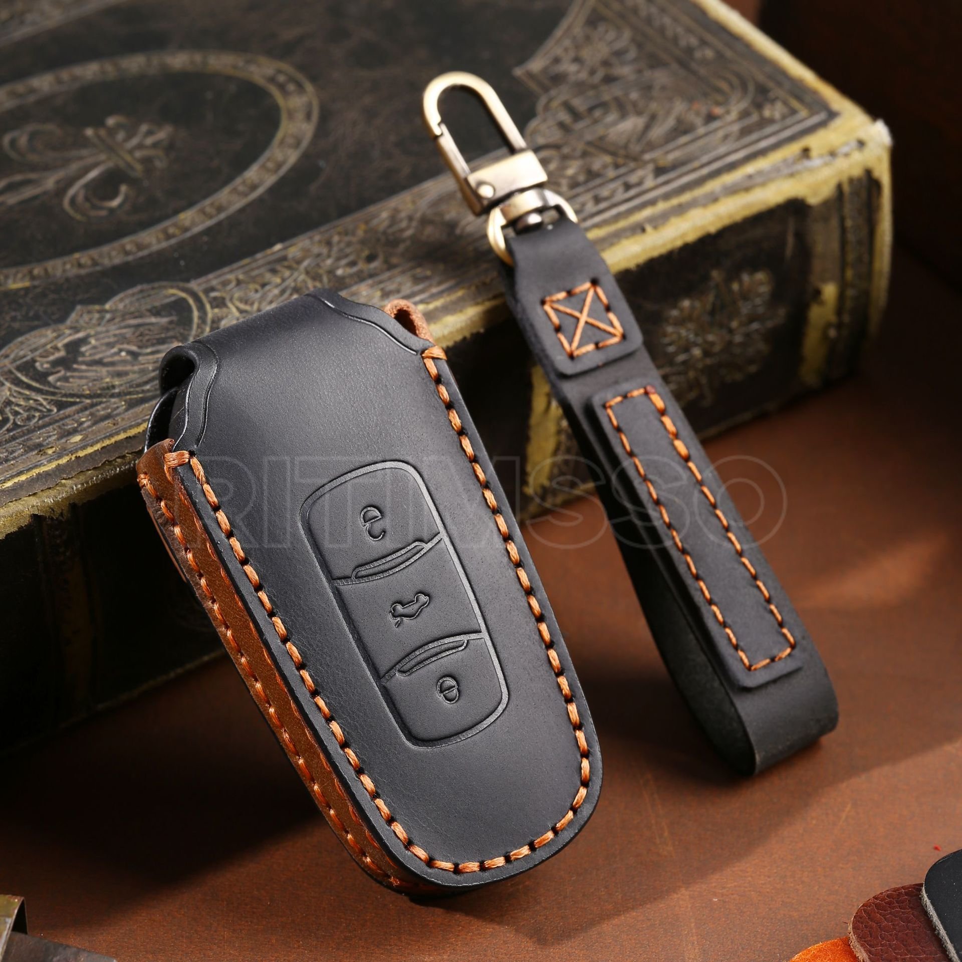 Custodia per chiave a distanza per auto in pelle Shell Fob per Geely Atlas Boyue NL3 EX7 Emgrand X7 EmgrandX7 SUV GT GC9 Borui Protector Holder - S6703d5e627e241a4843905e756293547g