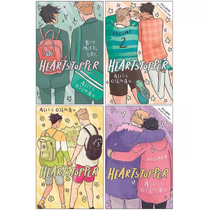 Hearts topper Serie Band 1-4 Bücher von Alice Oseman Hearts topper Serie Band 1-4 Bücher von Alice Oseman gesetzt – Detail 1