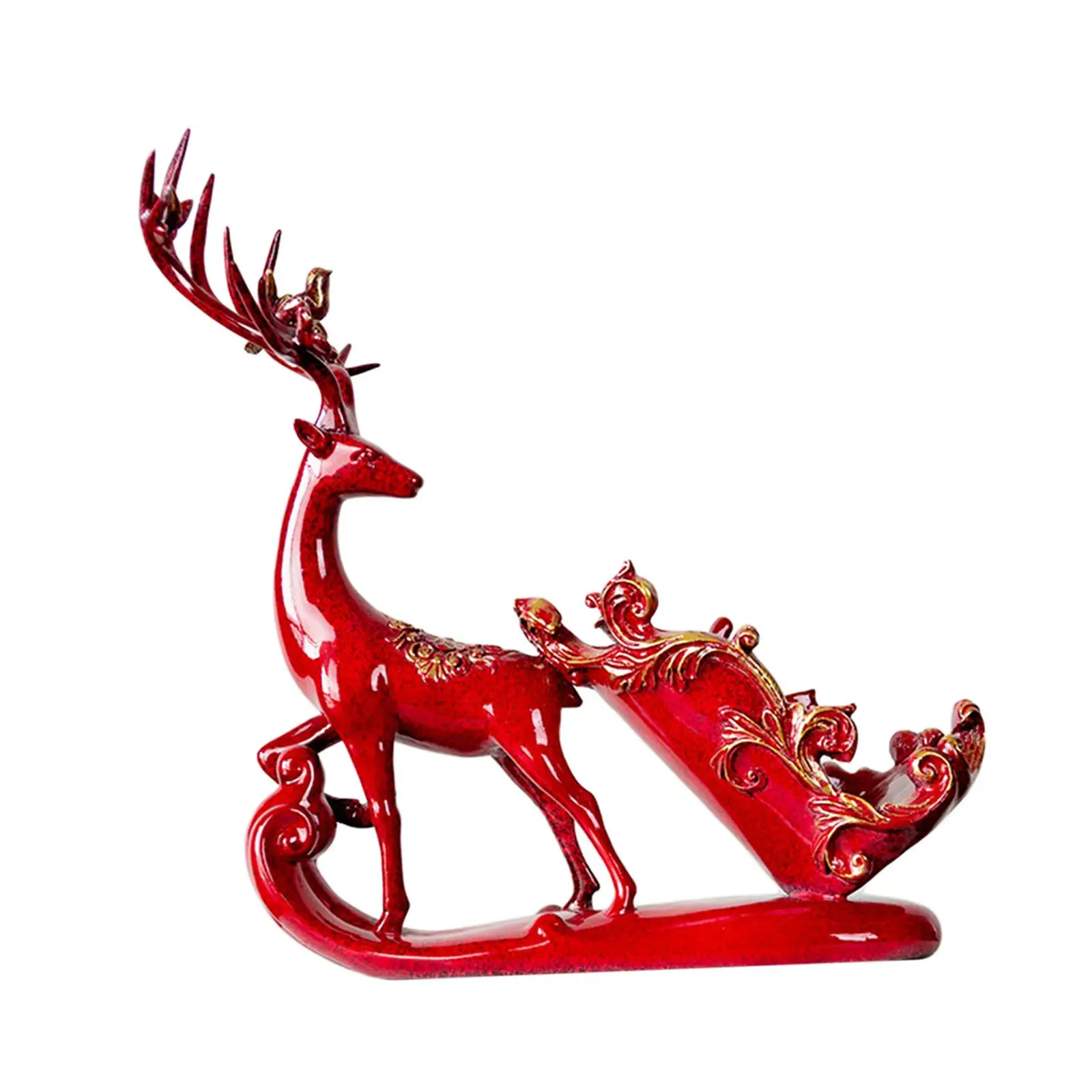 Display Shelf Nordic Deer Wine Rack Ornaments for Tabletop Cabinet Home