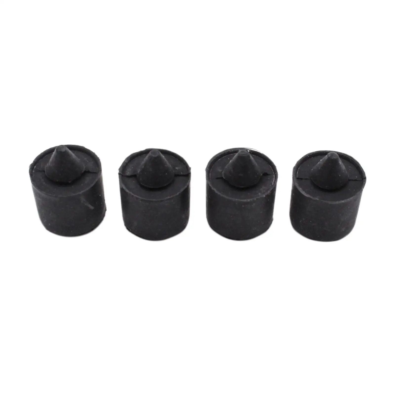 4x Automotive 16.5mm Exterior Rubber Bumpers Set W705903-S300 Replace Parts Black for F-150 Escape